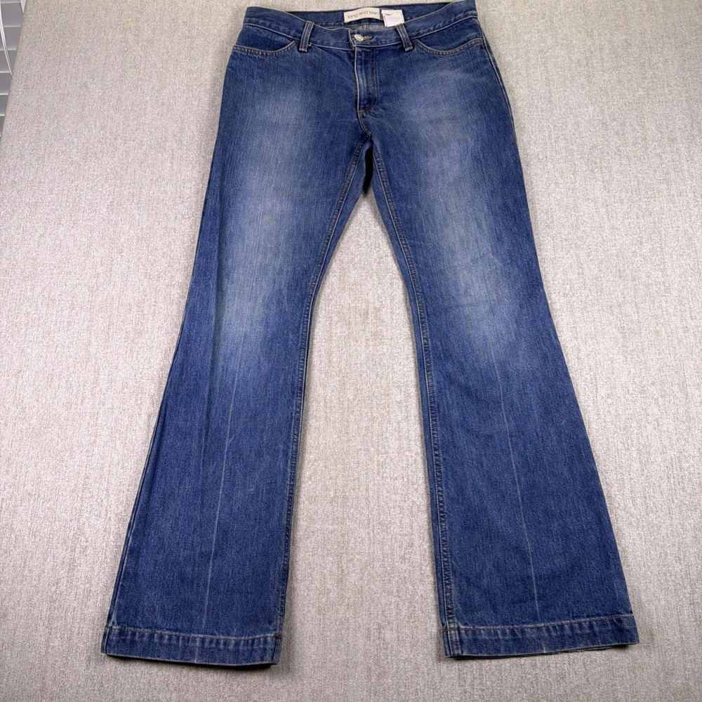 Vintage Gap Long and Lean bootcut Flare Jeans Women's 8 Made in USA Y2K Denim
